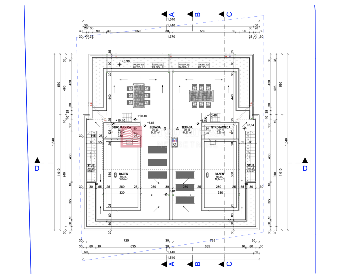 Appartamento Krk, 173m2