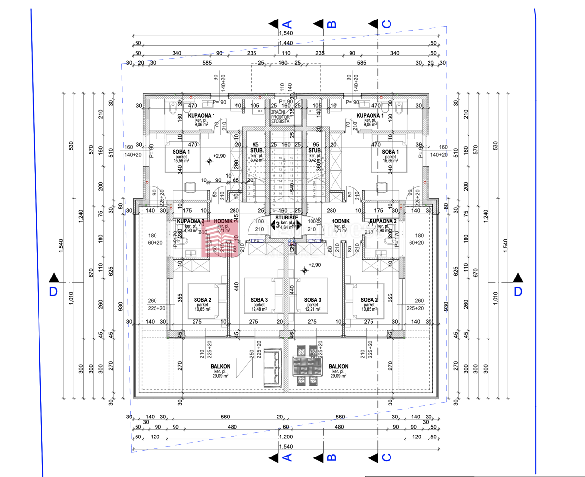 Appartamento Krk, 173m2