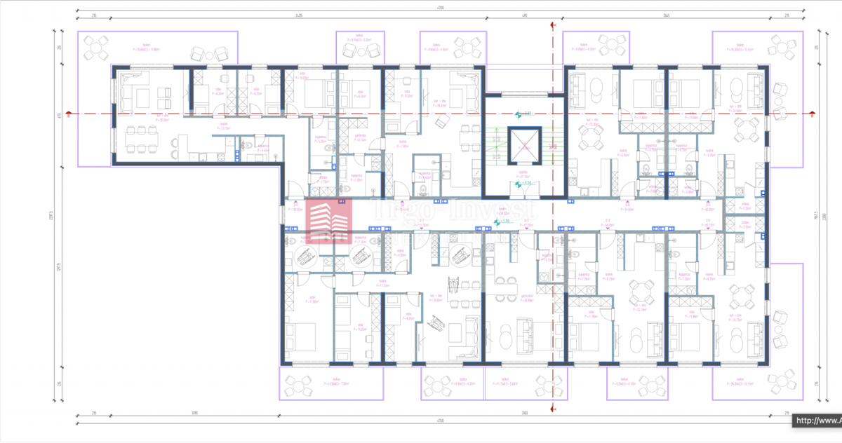 Appartamento Centar, Slavonski Brod, 60m2