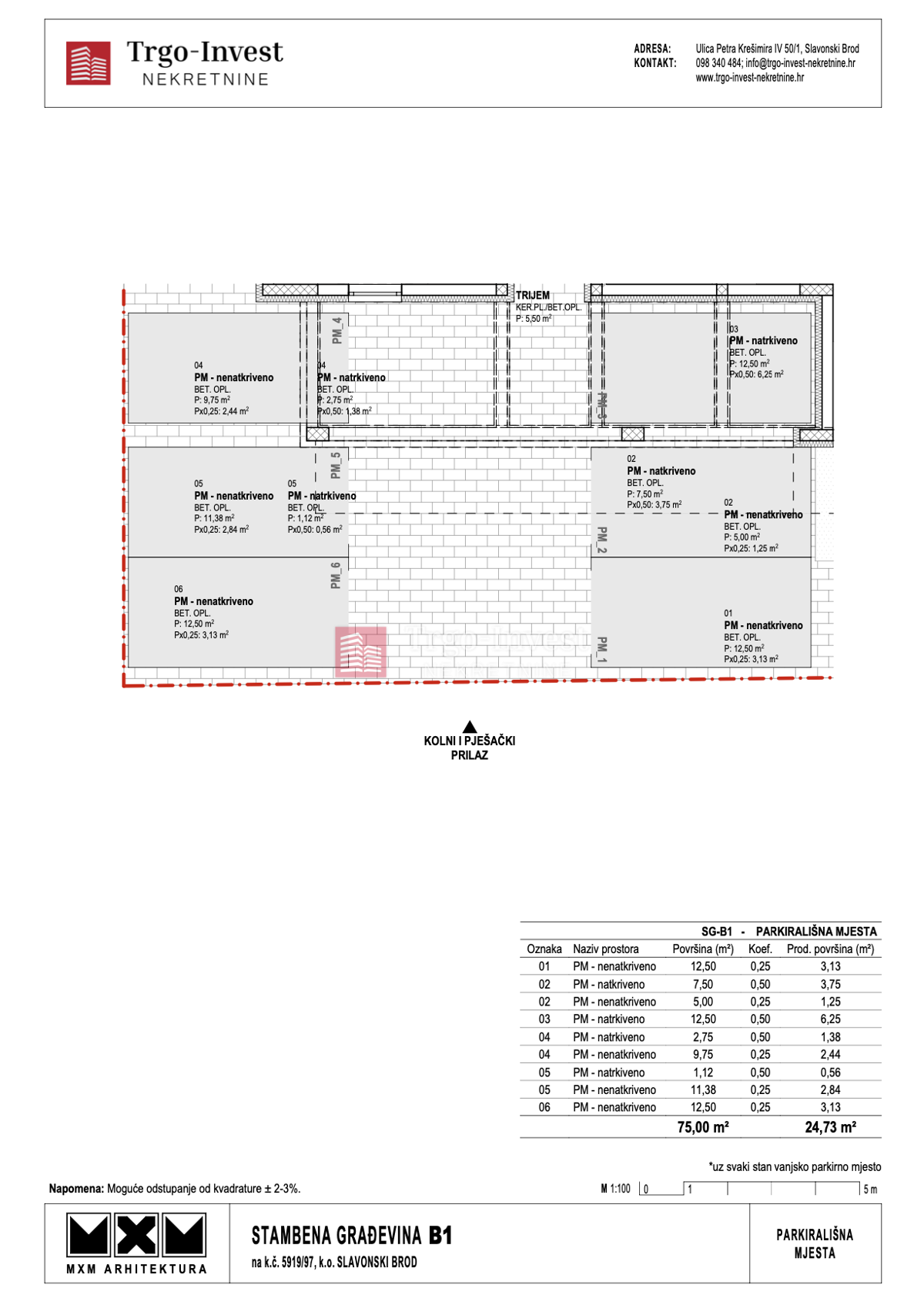 Appartamento Livada, Slavonski Brod, 84,70m2
