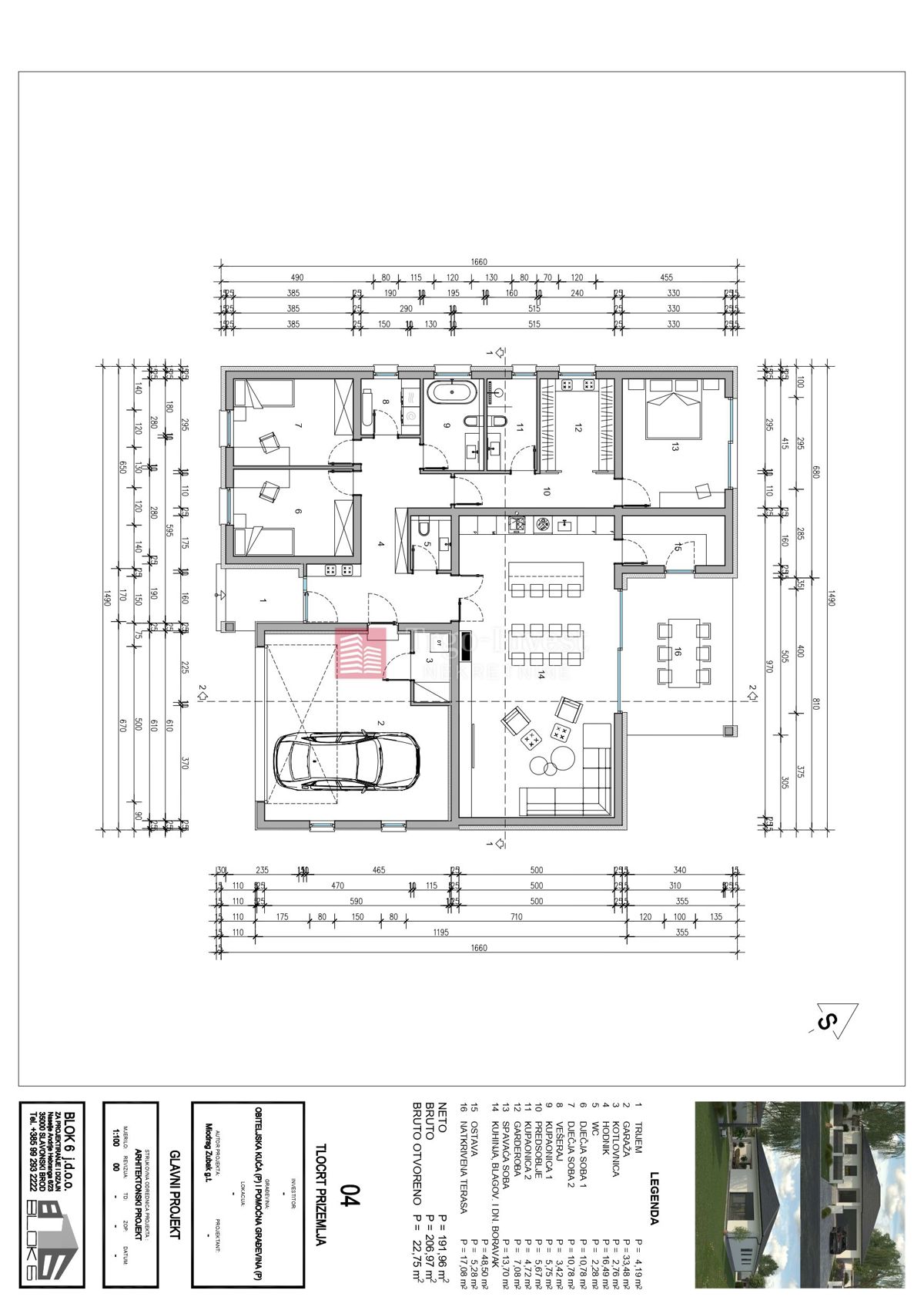Casa Budainka, Slavonski Brod, 165m2