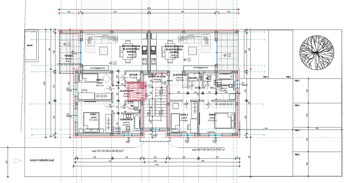 Appartamento Livada, Slavonski Brod, Franje Maričevića, Slavonski Brod , 68,22m2