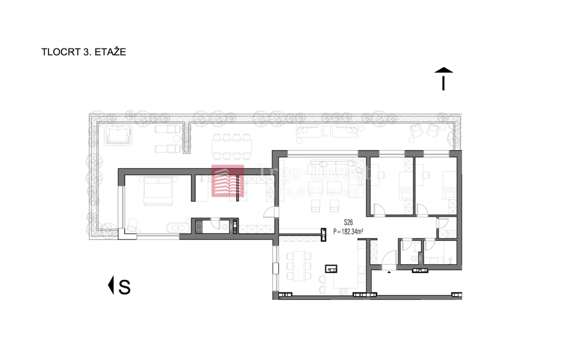Appartamento Centar, Slavonski Brod, 182,34m2