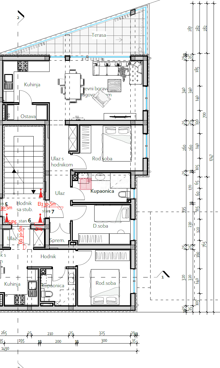 Appartamento Naselje Zrinski-Frankopana, Slavonski Brod, 71,40m2