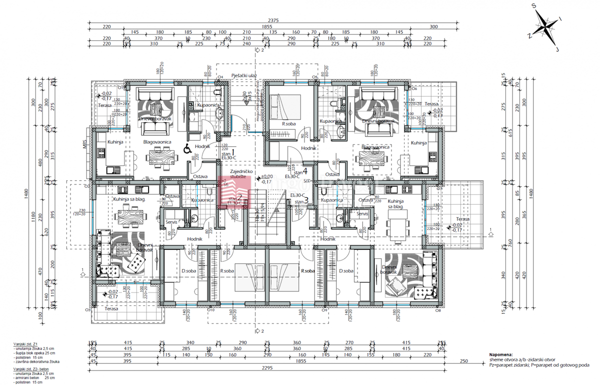 Appartamento Budainka, Slavonski Brod, 43,13m2