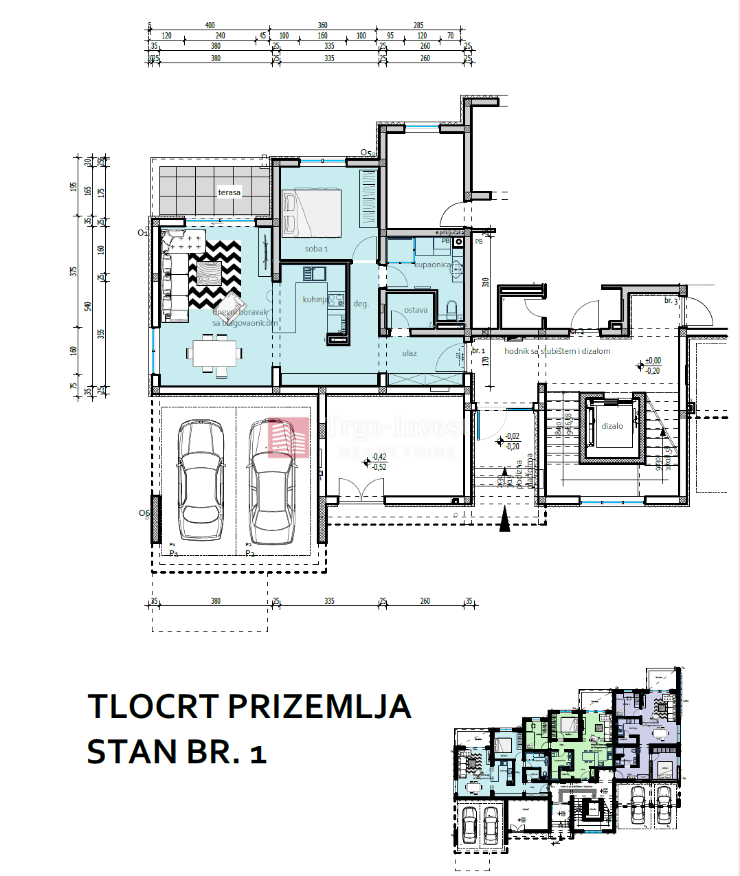 Appartamento Naselje Zrinski-Frankopana, Slavonski Brod, 68,82m2