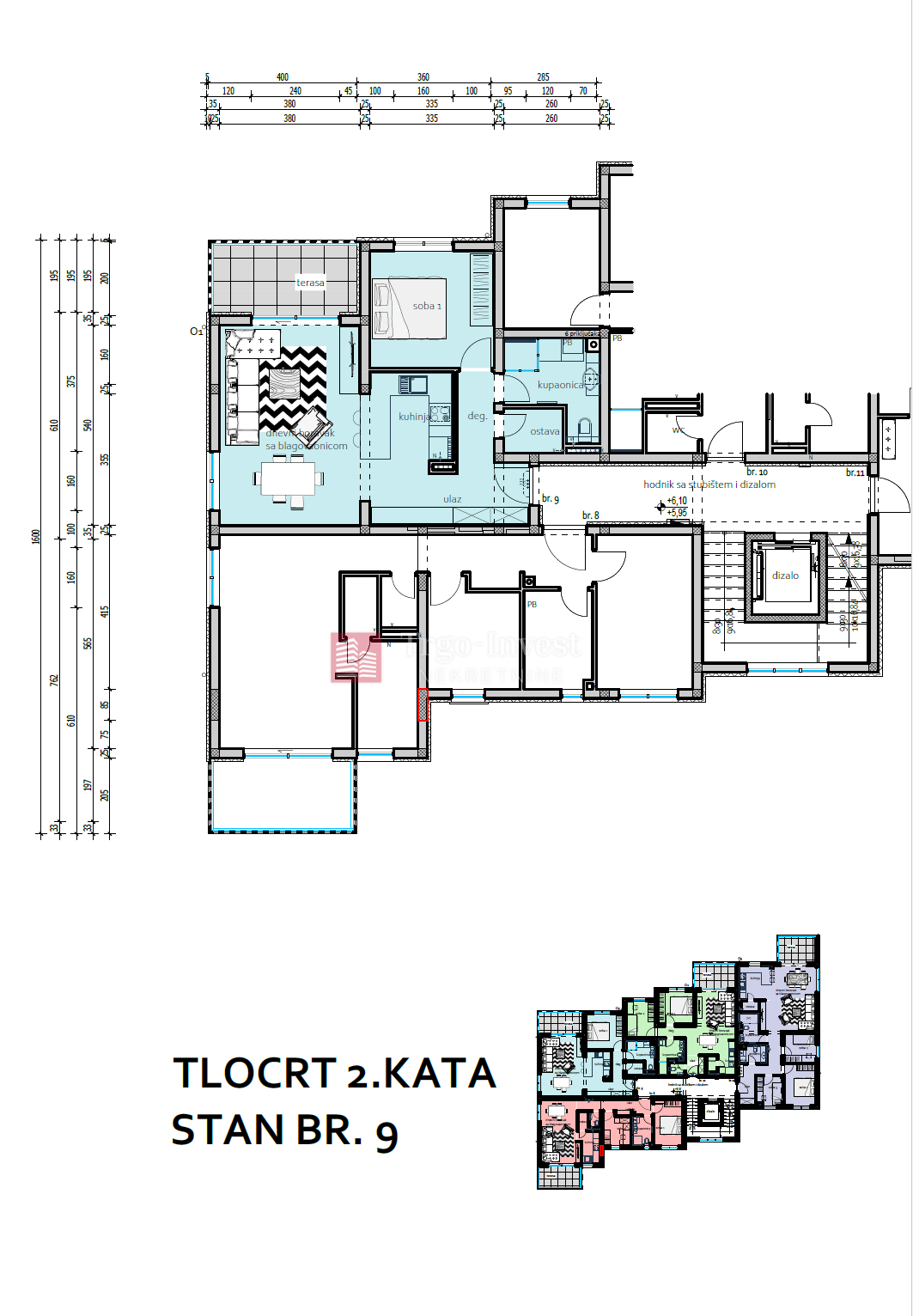 Appartamento Naselje Zrinski-Frankopana, Slavonski Brod, 58,10m2