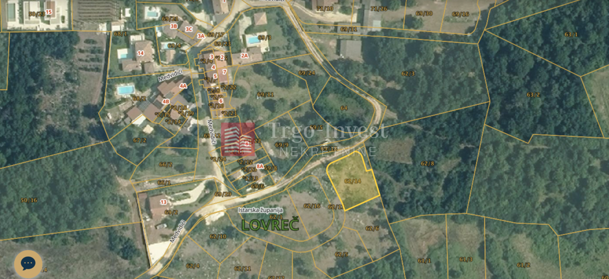 Terreno Medvidići, Sveti Lovreč, 761m2