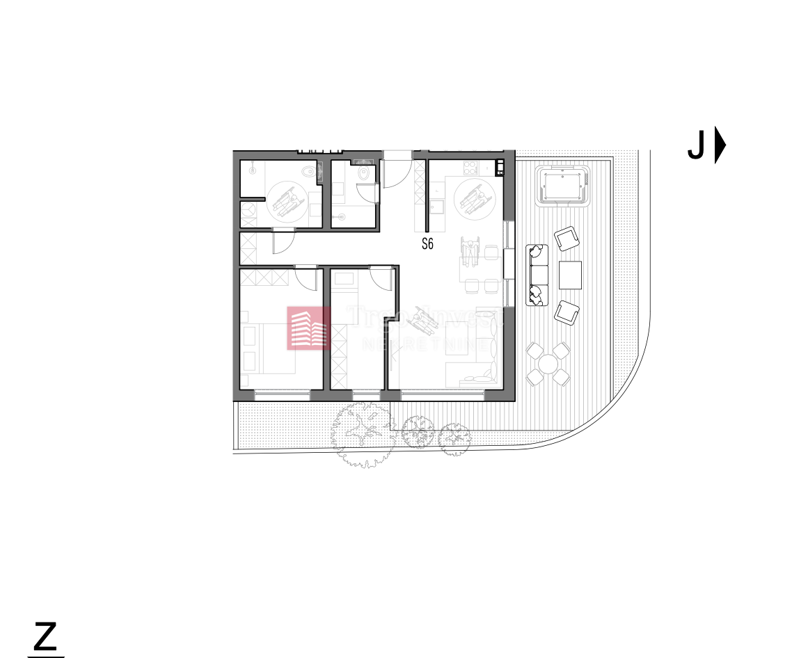 Appartamento Centar, Slavonski Brod, 93,17m2
