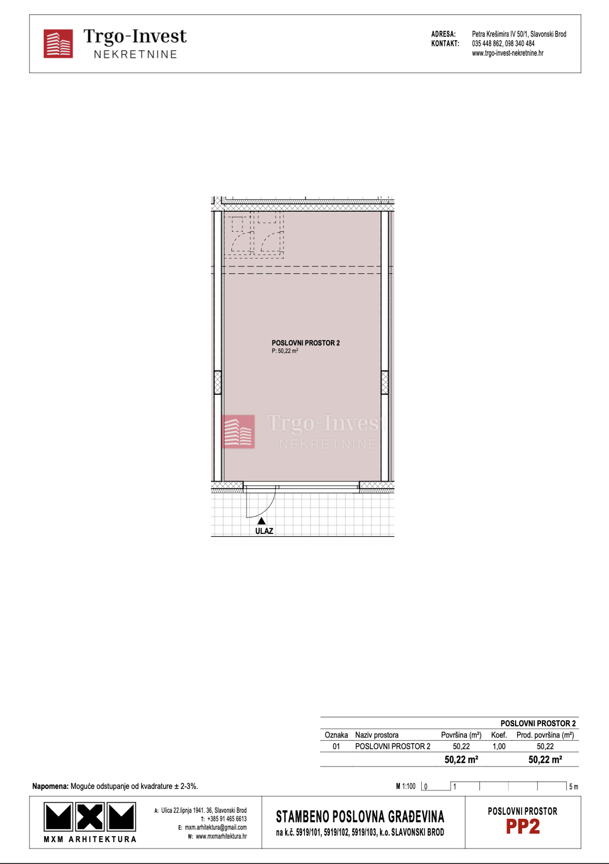 Appartamento Livada, Slavonski Brod, 50m2