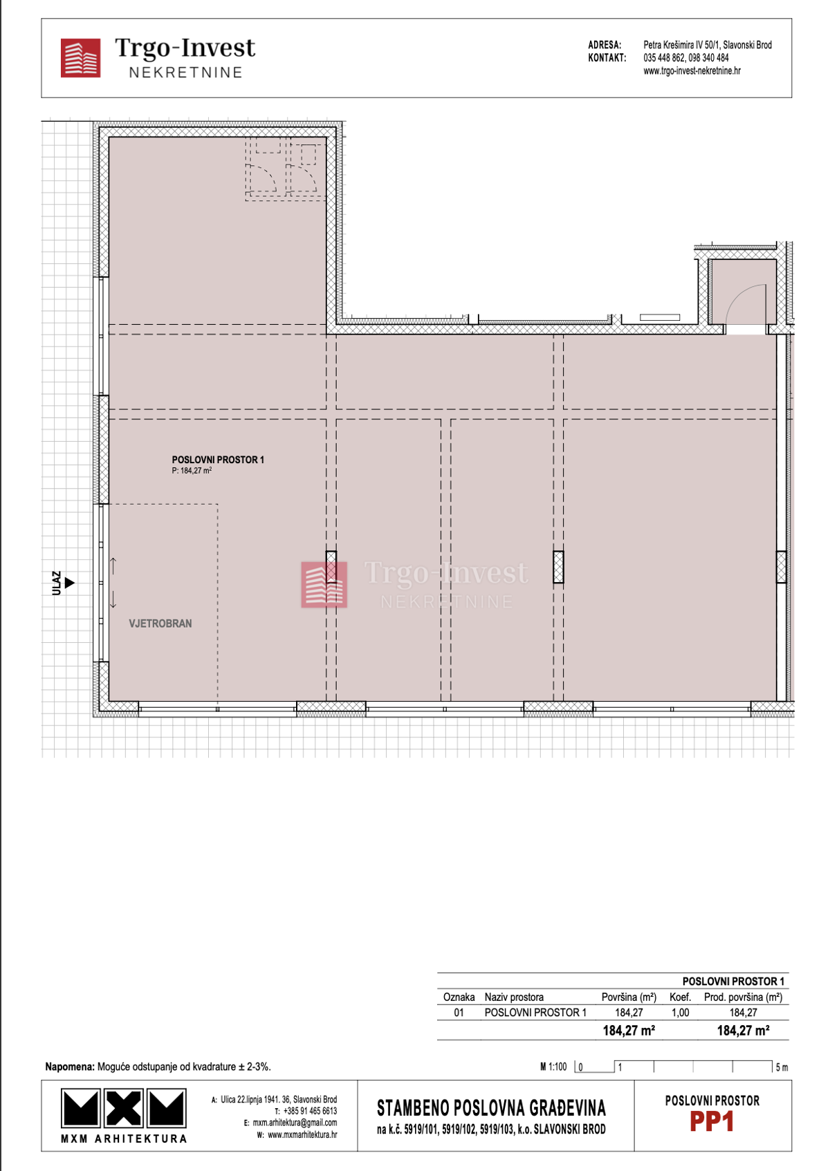 Appartamento Livada, Slavonski Brod, 50m2