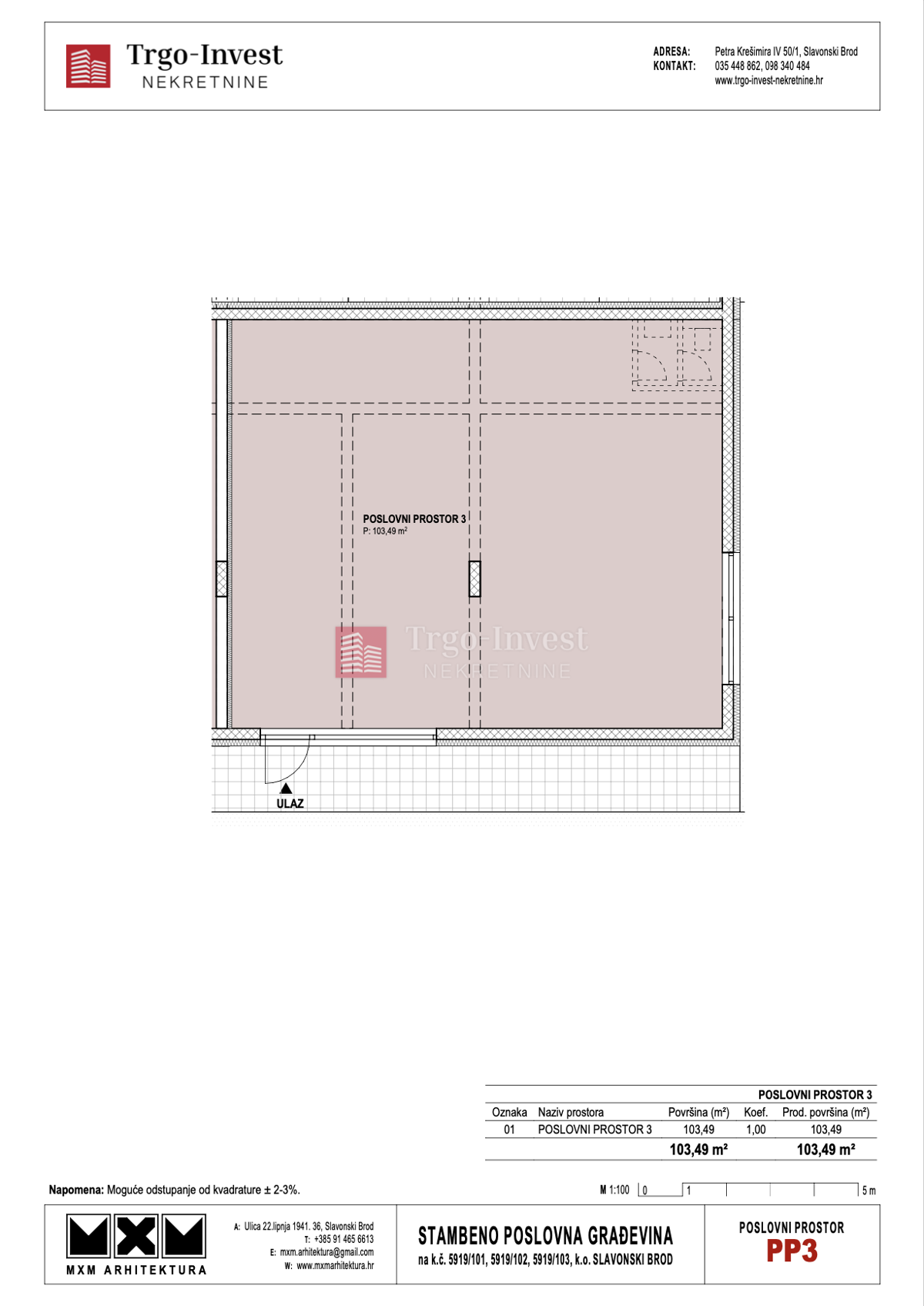 Appartamento Livada, Slavonski Brod, 50m2