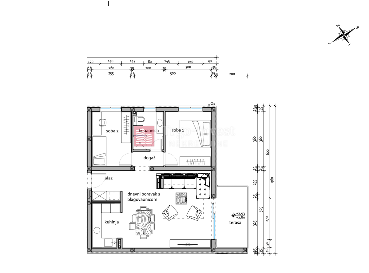 Appartamento Mikrorajon, Slavonski Brod, 70m2