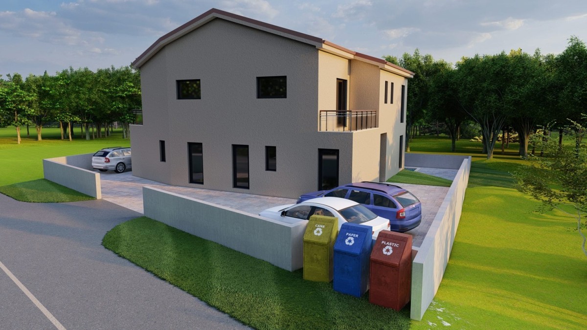 Casa duplex con piscina vicino a Buie