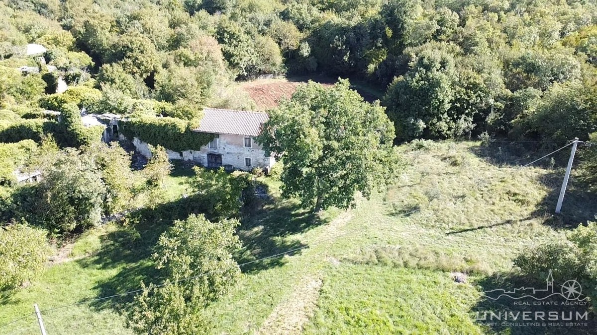 Case da ristrutturare con 3600 m2 di terreno edificabile a Portole