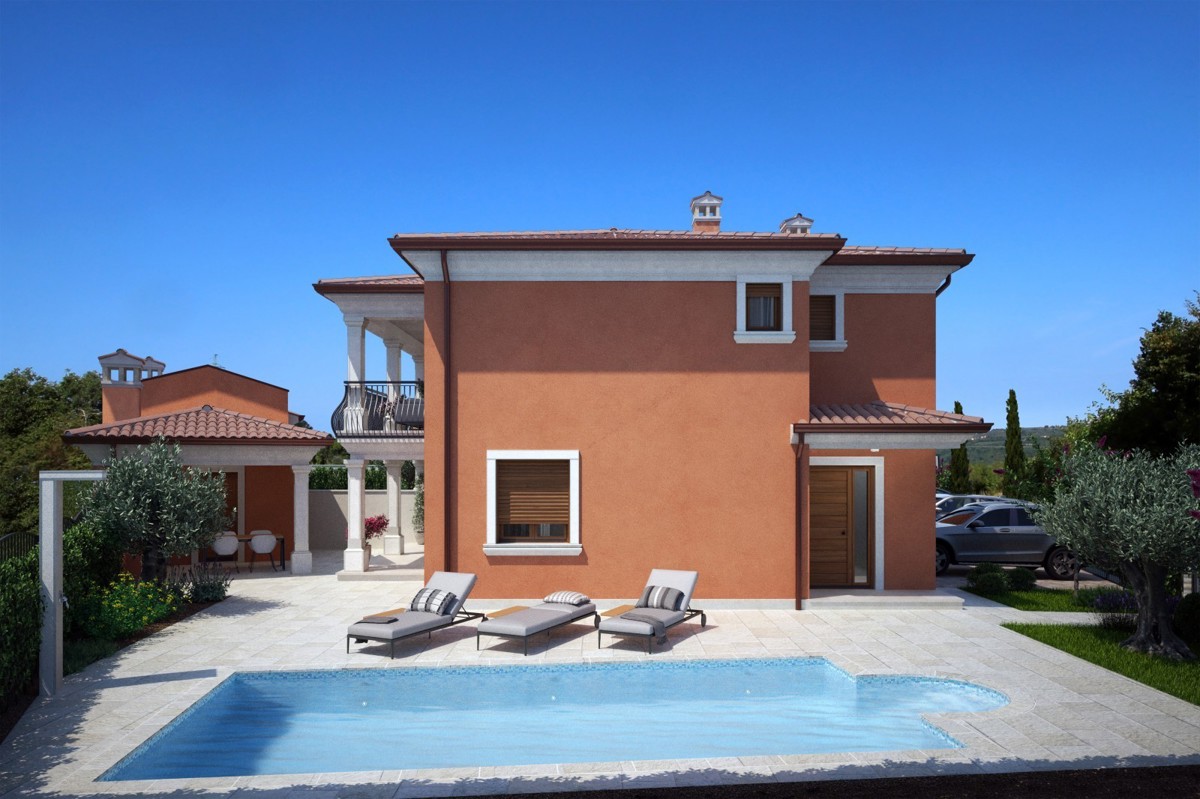 Residenza duplex con piscina vicino a Buje