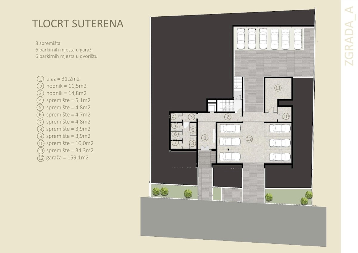 Un appartamento contemporaneo situato nelle immediate vicinanze del centro di Cittanova.