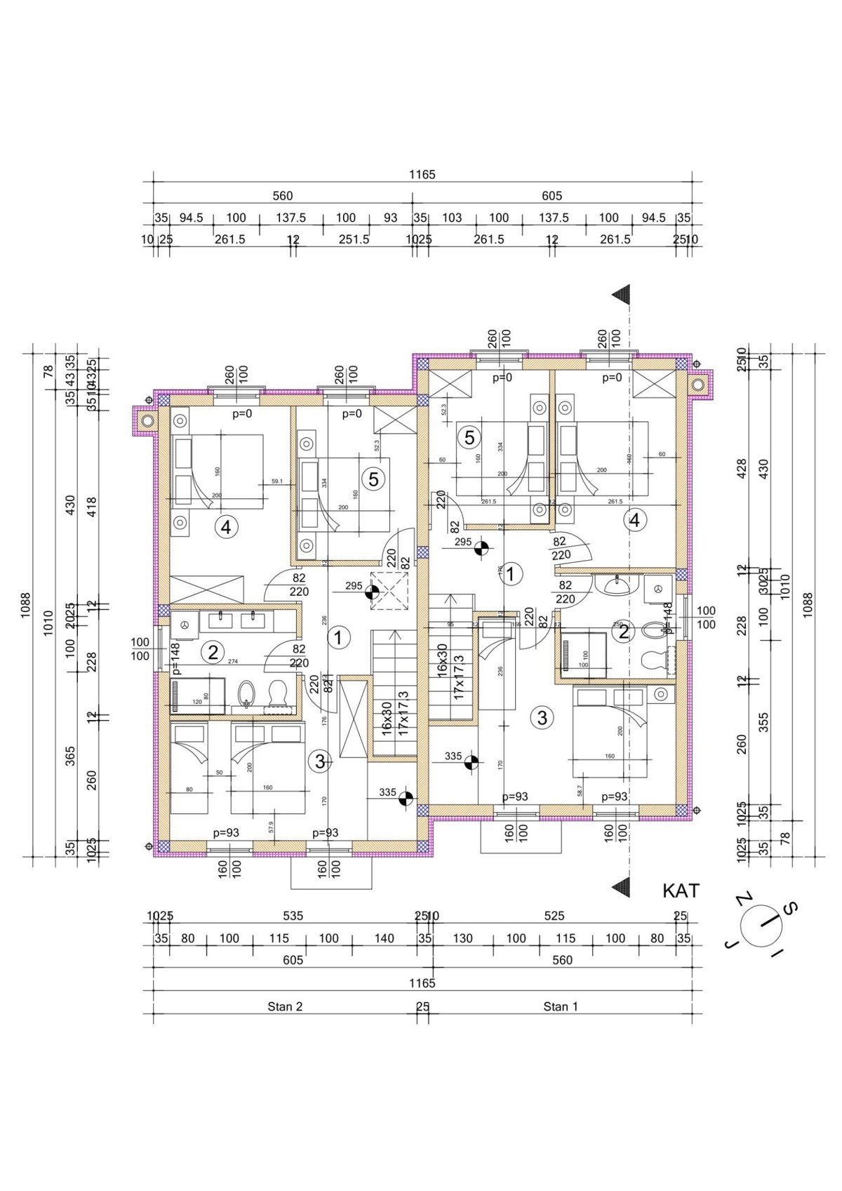 Casa bifamiliare con vista mare vicino a Buie