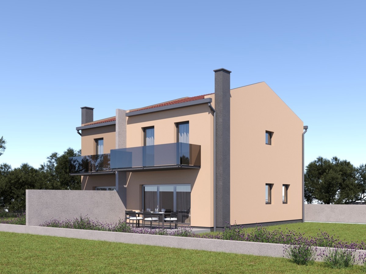 Casa bifamiliare con vista mare vicino a Buie