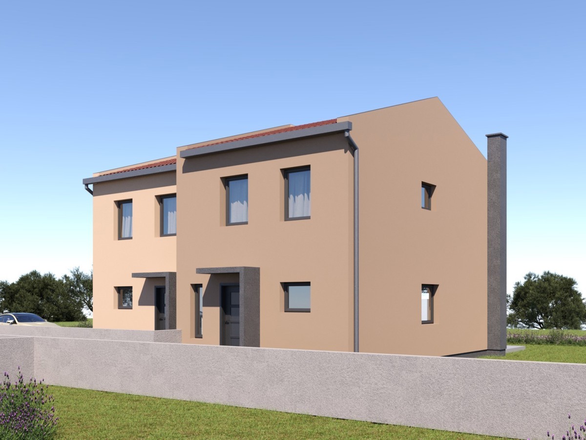 Casa bifamiliare con vista mare vicino a Buie