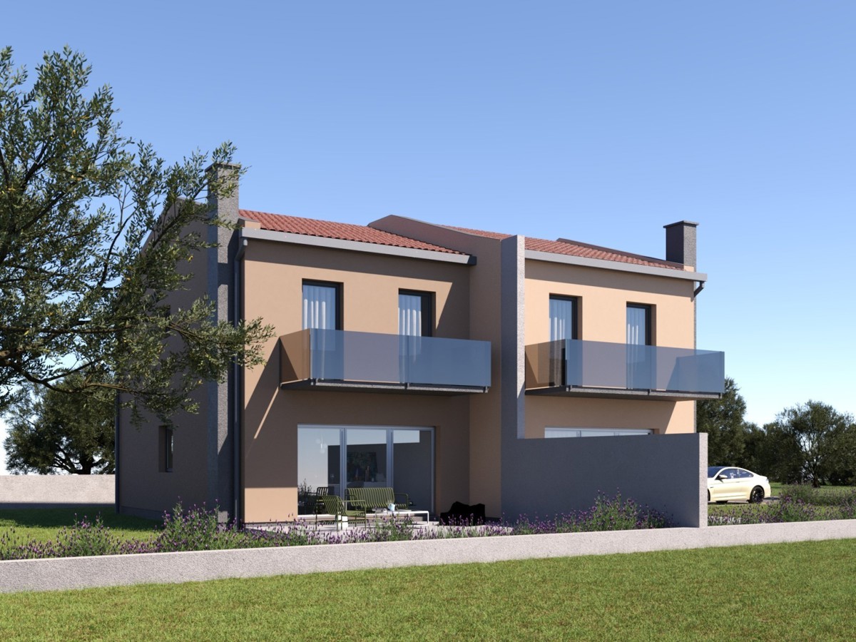 Casa bifamiliare con vista mare vicino a Buie