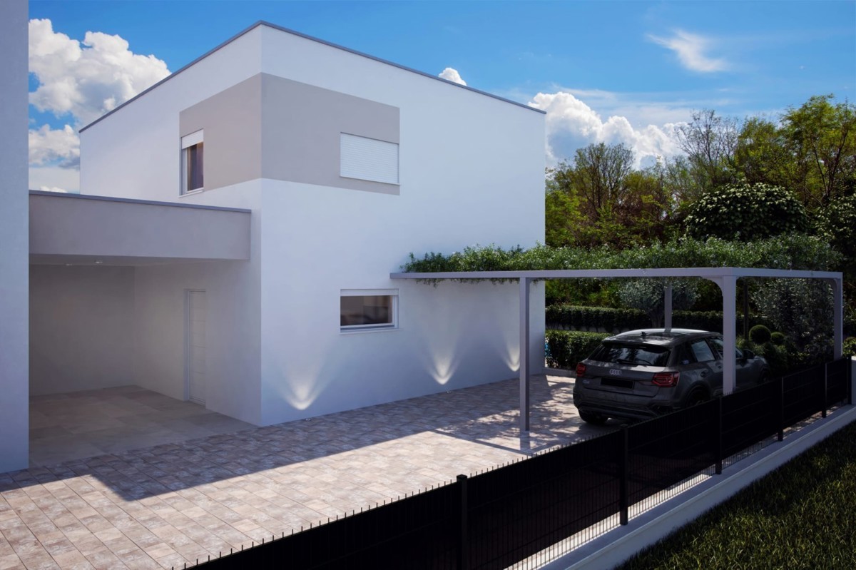 Una moderna casa a schiera con piscina nelle vicinanze di Parenzo