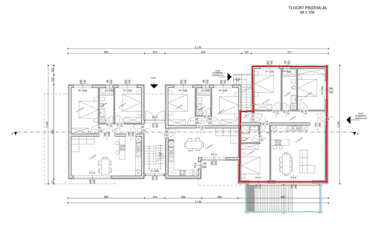 Appartamento con piscina vicino al centro di Cittanova