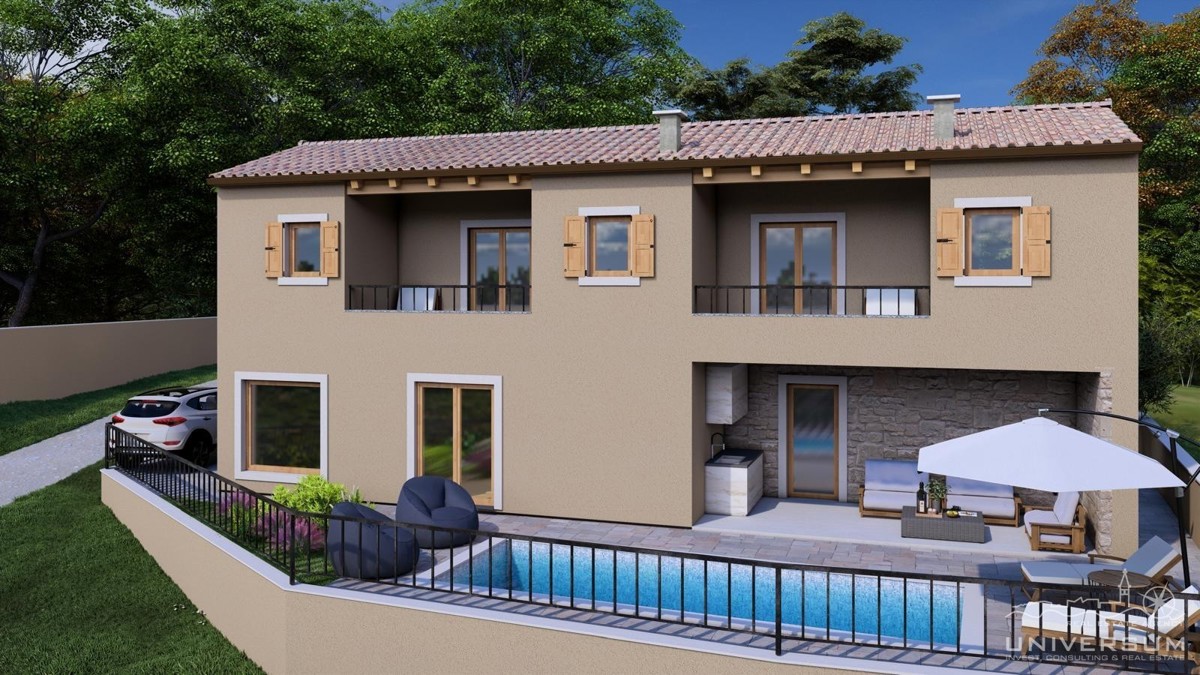 Casa in fase di costruzione non ultimata vicino a Buie