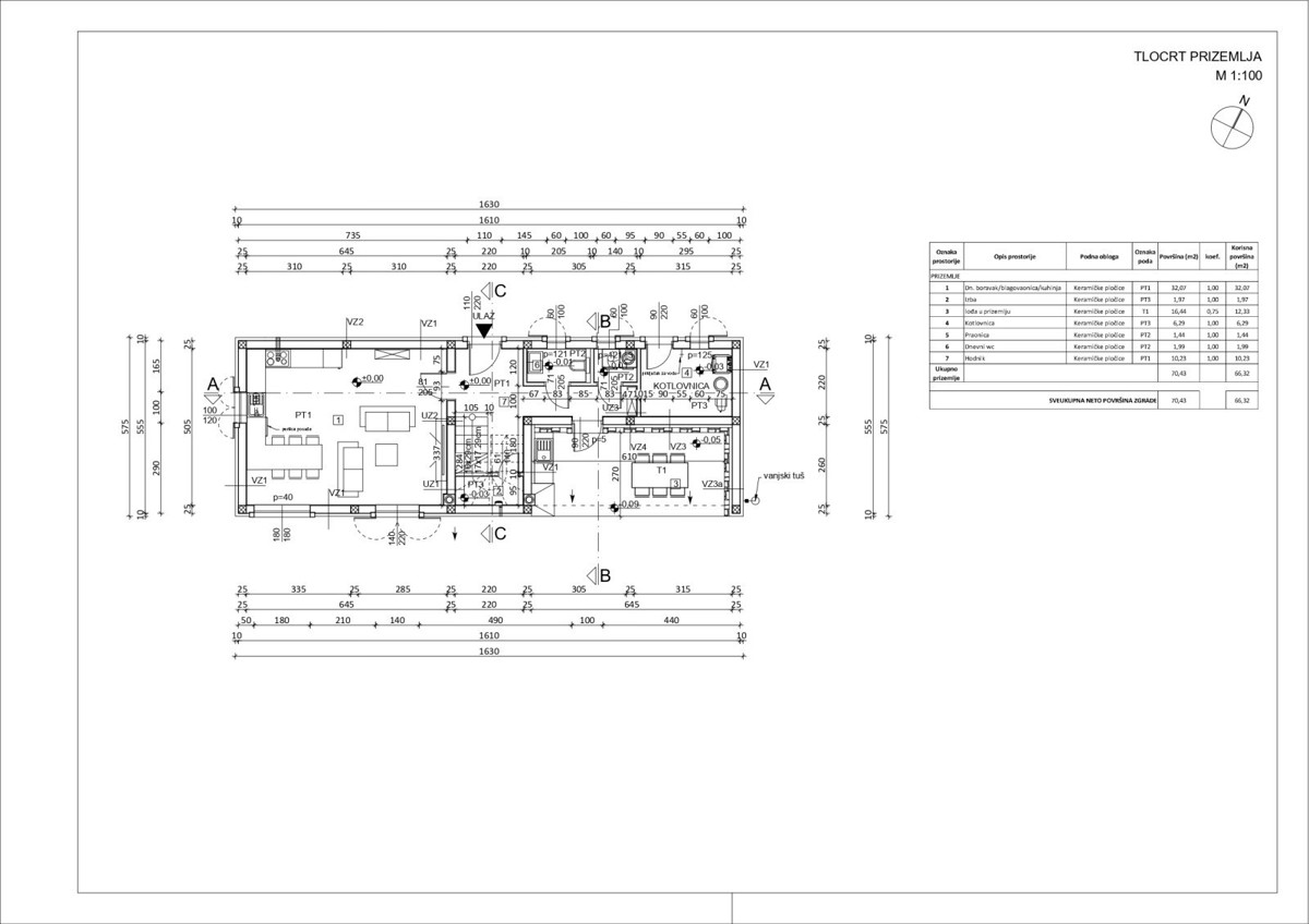Casa in fase di costruzione non ultimata vicino a Buie