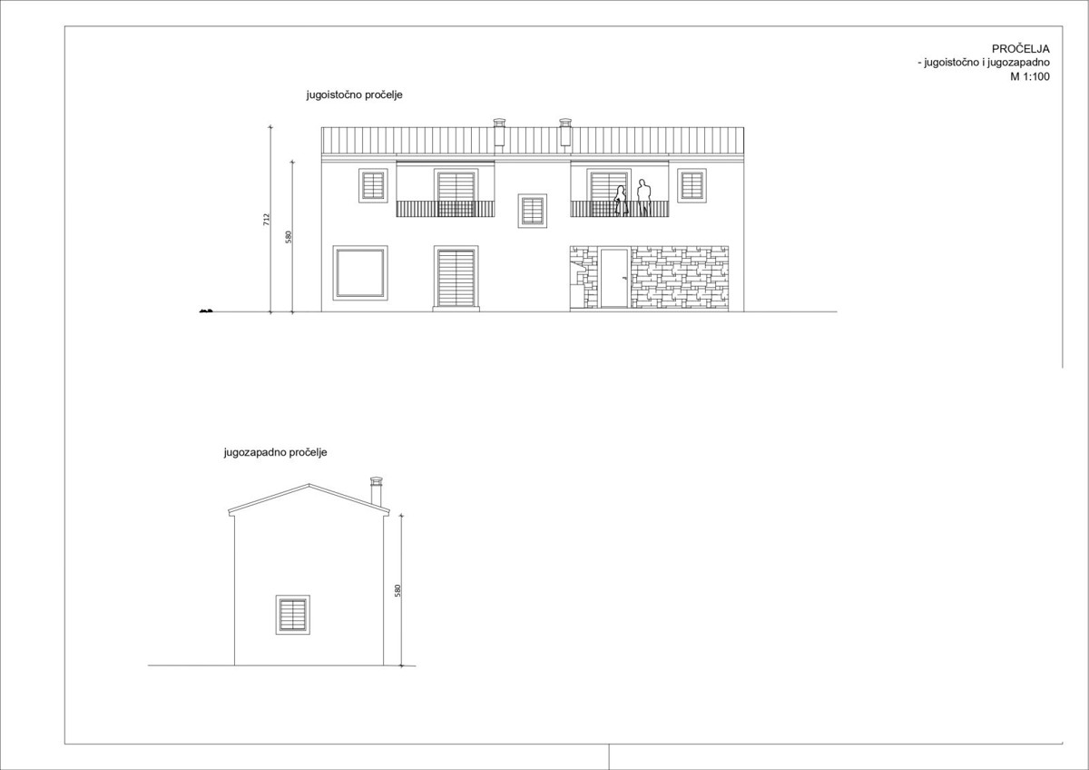 Casa in fase di costruzione non ultimata vicino a Buie
