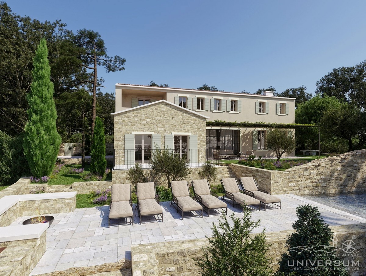 Bella villa immersa nel verde e vista mare vicino a Novigrad