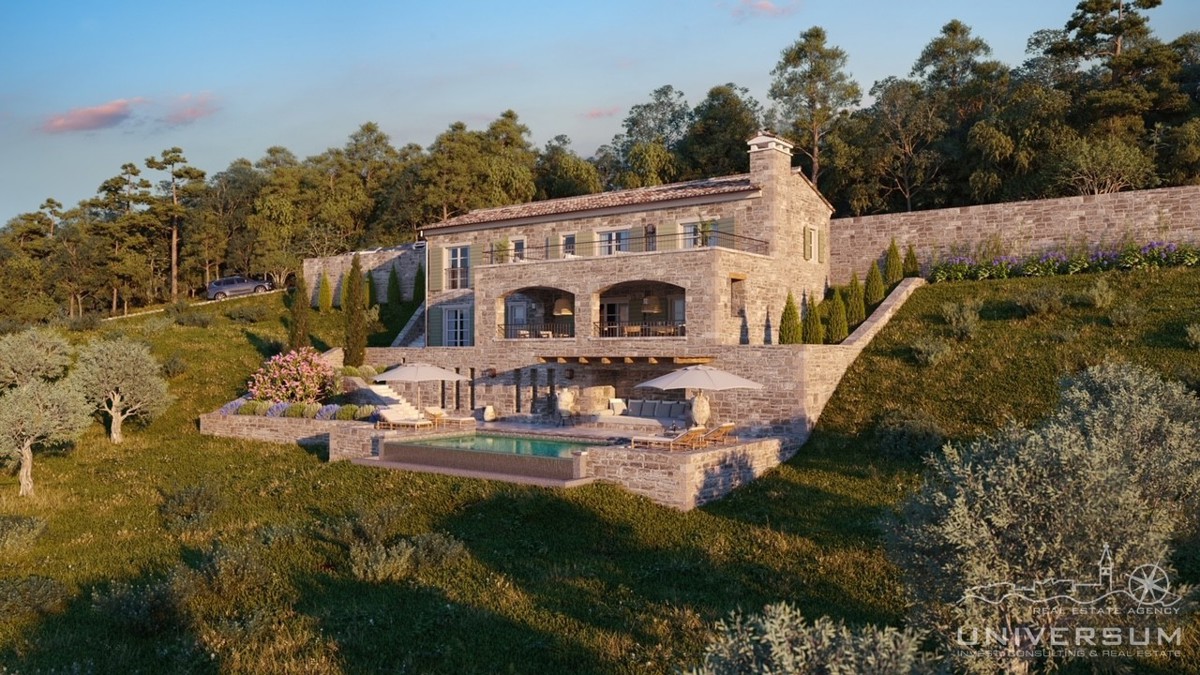 Terreno con permesso di costruzione vicino a Montona