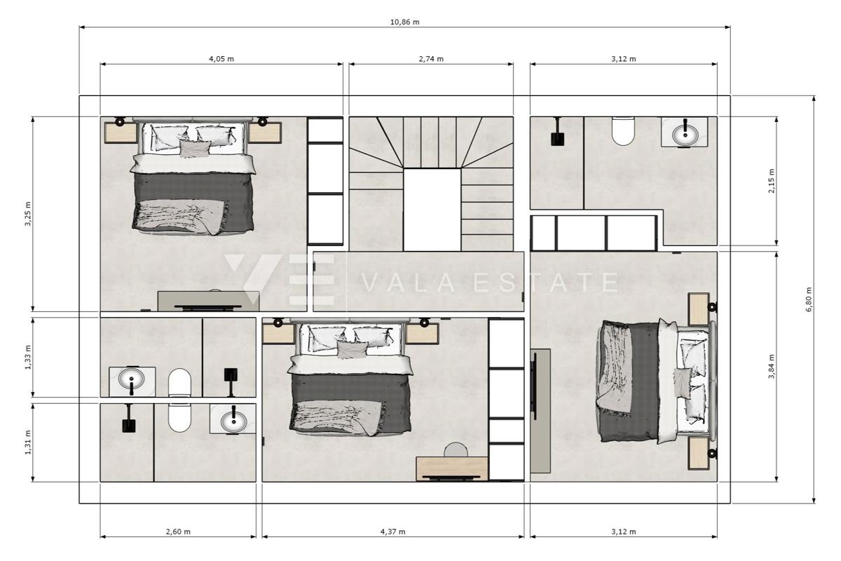 NUOVA CASA SEMI-INDIPENDENTE CON PISCINA IN UNA POSIZIONE TRANQUILLA