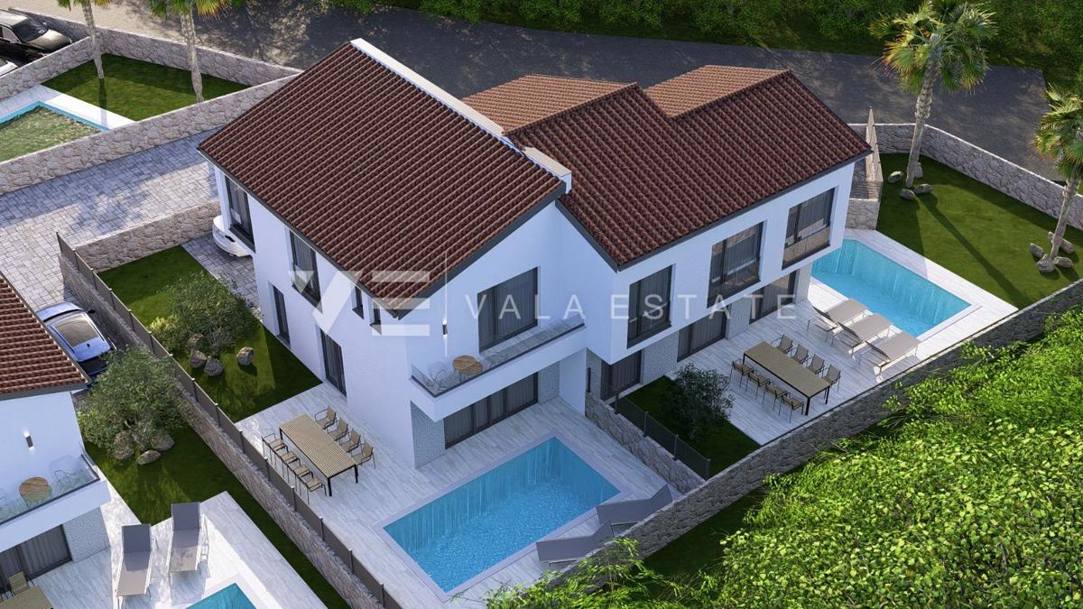 NUOVA CASA DOPPIA MODERNA CON PISCINA E GIARDINO