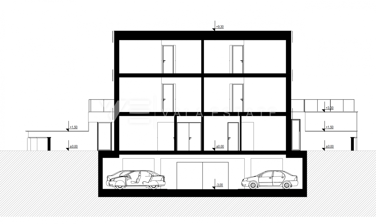 TERRENO EDIFICABILE CON PERMESSO COSTRUZIONI DEFINITIVO PER LA COSTRUZIONE DI UN MODERNO EDIFICIO DI APPARTAMENTI CON SEI UNITÀ RESIDENZIALI