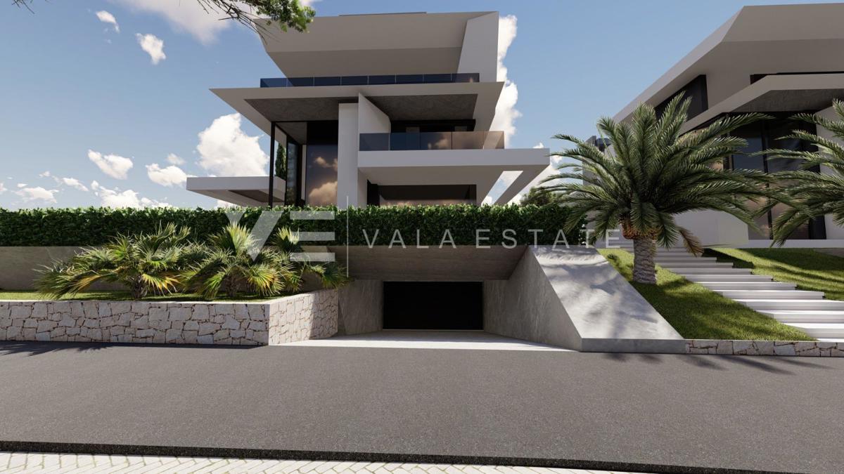 ATTICO IN NUOVO EDIFICIO CON TERRAZZA SUL PIANO TERRA E VISTA MARE APERTA