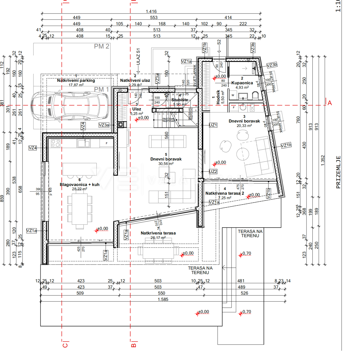 VILLA MODERNA IN UN AMBIENTE TRANQUILLO CON PISCINA E VISTA MARE
