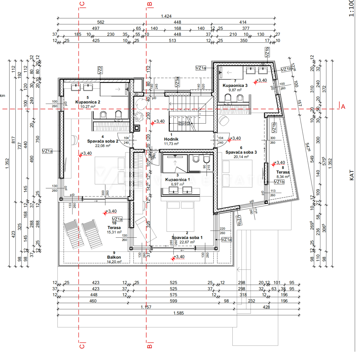 VILLA MODERNA IN UN AMBIENTE TRANQUILLO CON PISCINA E VISTA MARE
