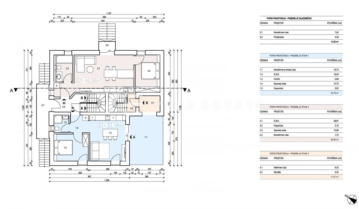 APPARTAMENTO AL PIANO TERRA CON PISCINA E VISTA MARE