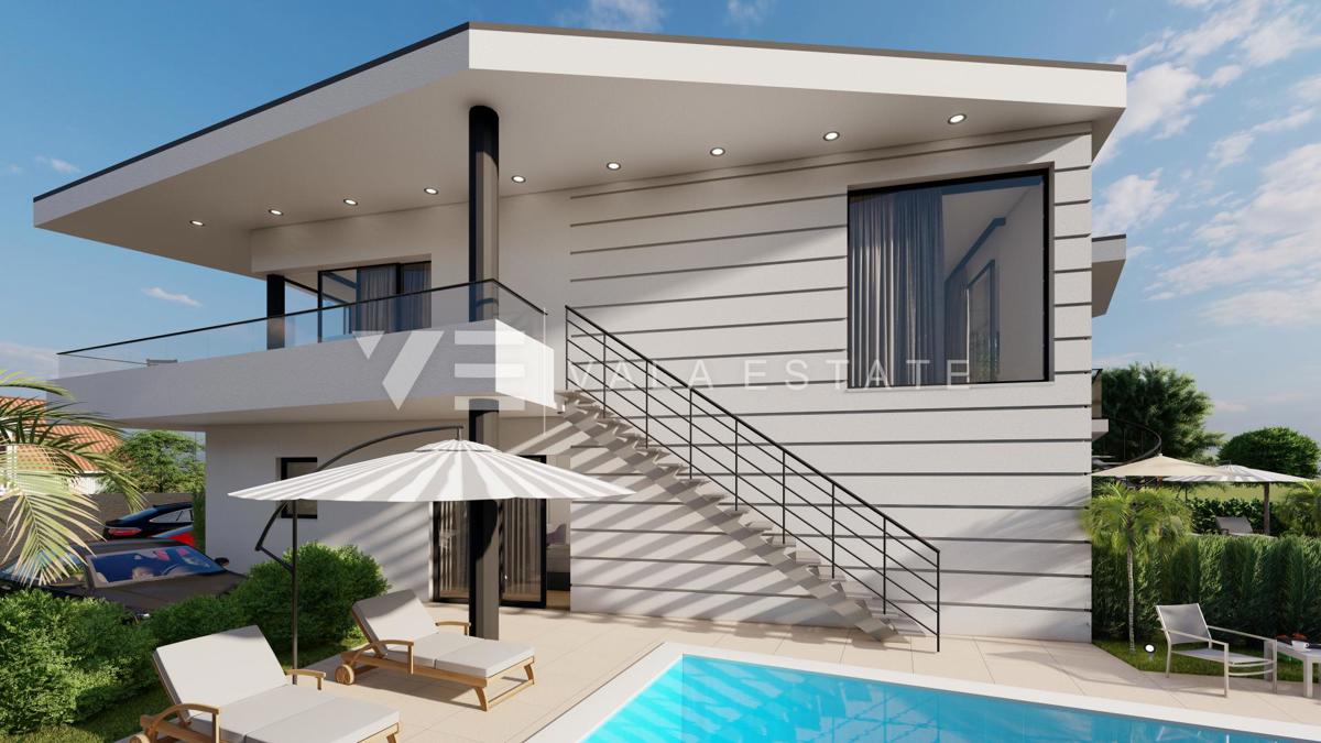 NUOVA CASA SEMINDIPENDENTE MODERNA CON PISCINA A 100 M DAL MARE