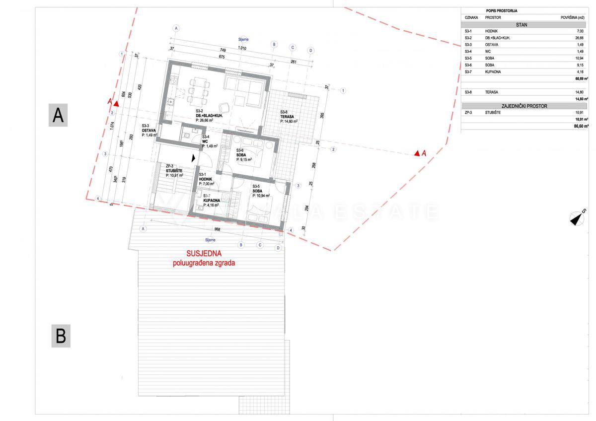 NUOVO APPARTAMENTO CON DUE CAMERE DA LETTO CON VISTA MARE