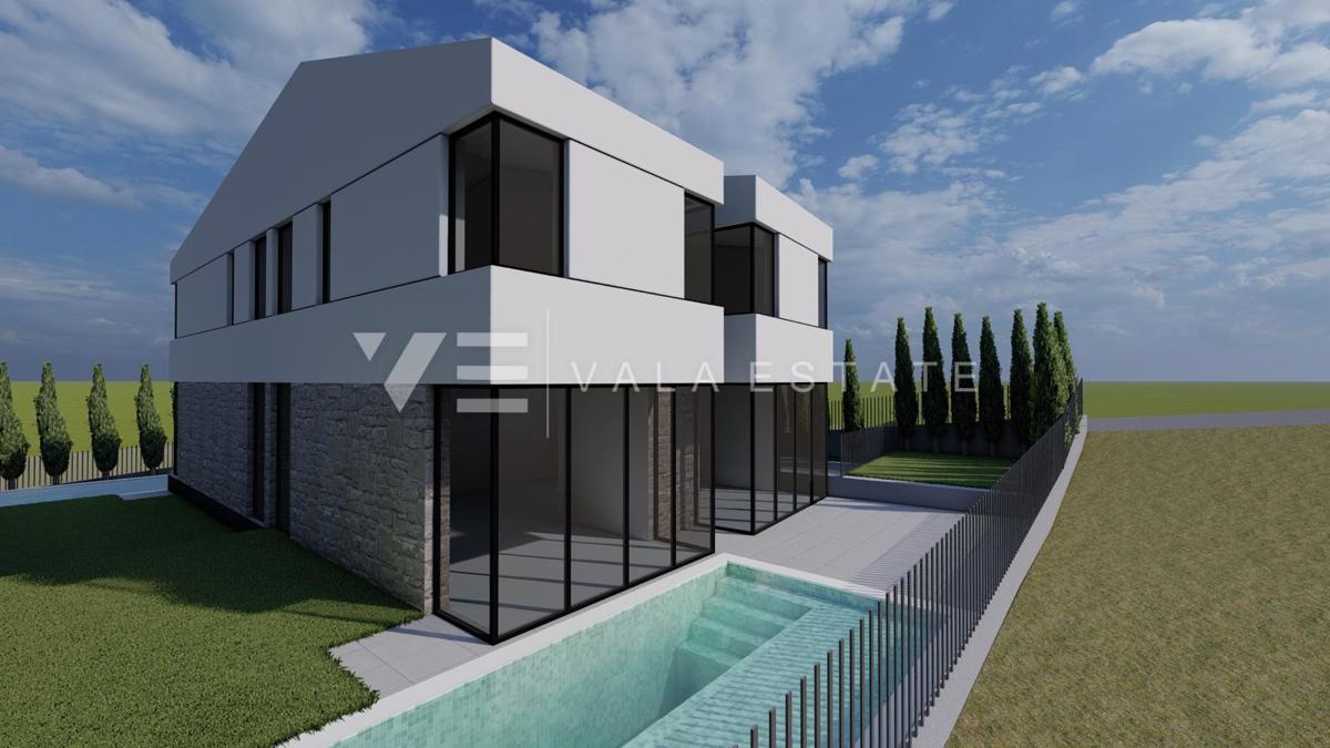 NUOVA CASA MODERNA BIFAMILIARE CON PISCINA