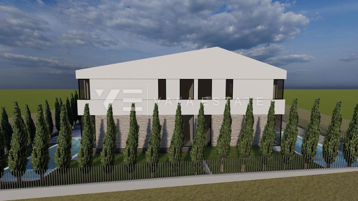 NUOVA CASA MODERNA BIFAMILIARE CON PISCINA