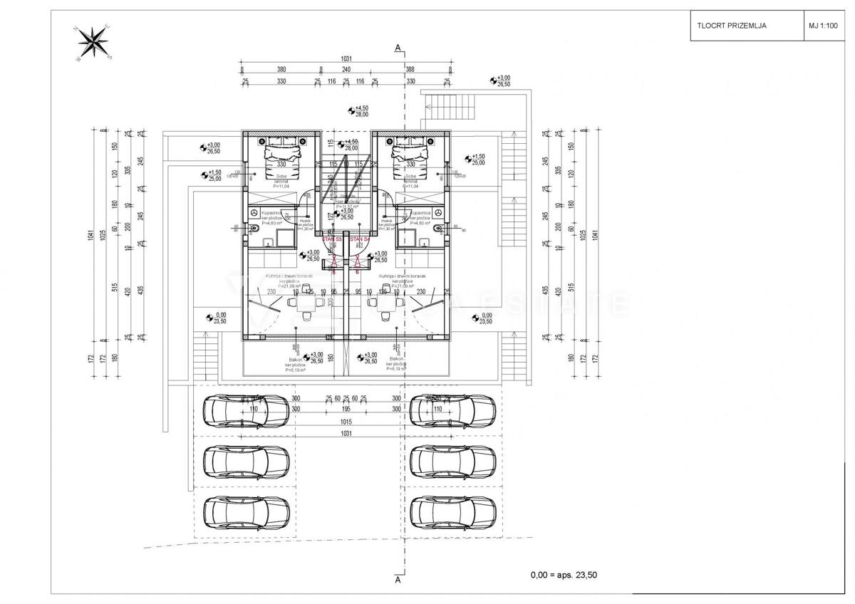 APPARTAMENTO CON GIARDINO AL PIANO TERRA DI UN EDIFICIO DI NUOVA NUOVA COSTRUZIONE, A SOLI 50 METRI DALLA SPIAGGIA