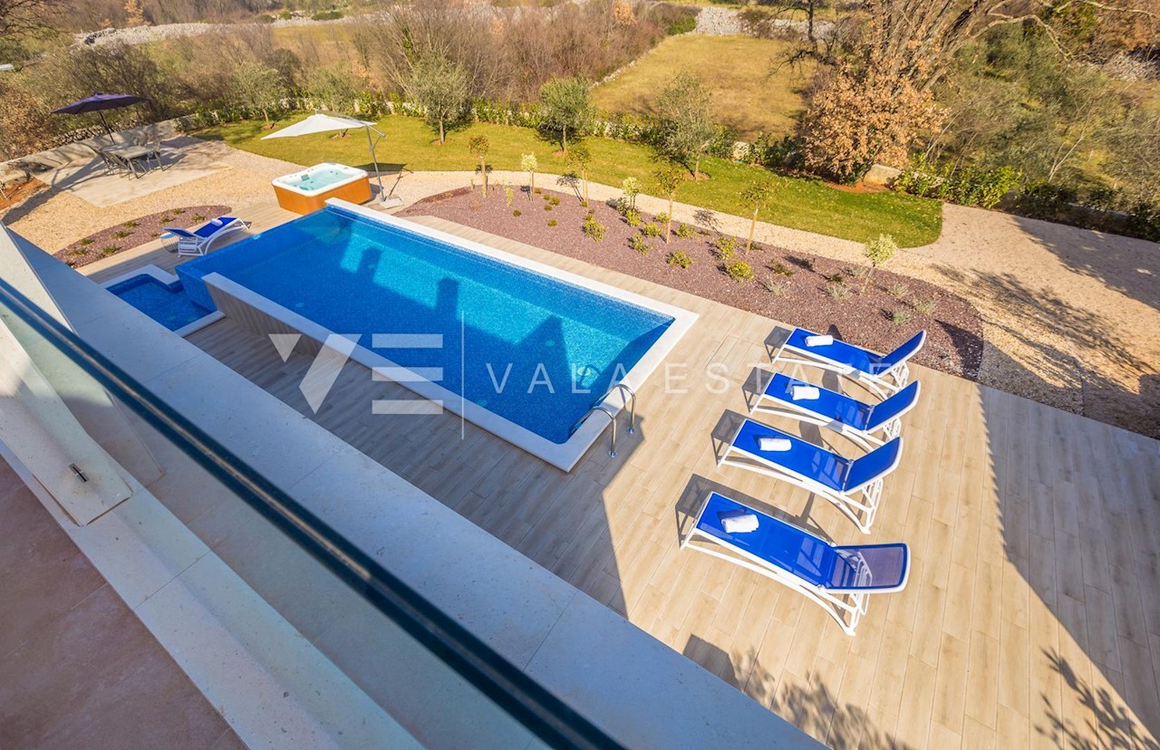 ISOLA DI KRK - NUOVA CASA INDIPENDENTE CON PISCINA E VISTA MARE