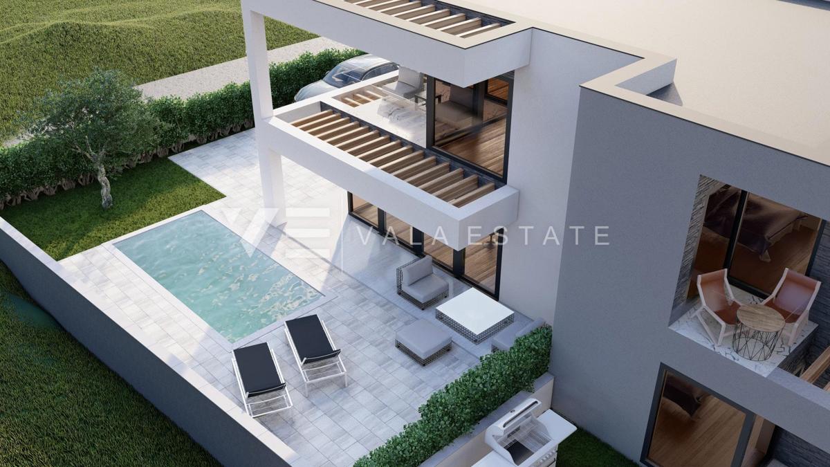 NUOVA MODERNA CASA DOPPIA CON PISCINA E VISTA SUI OLIVETTI