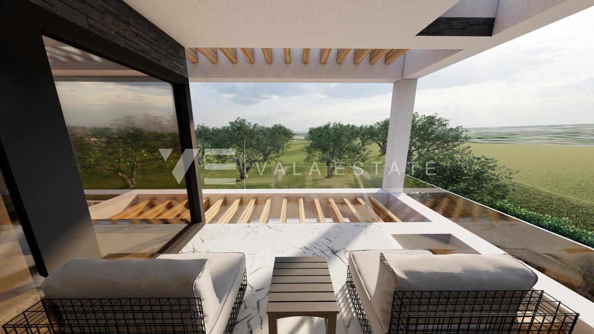 NUOVA MODERNA CASA DOPPIA CON PISCINA E VISTA SUI OLIVETTI