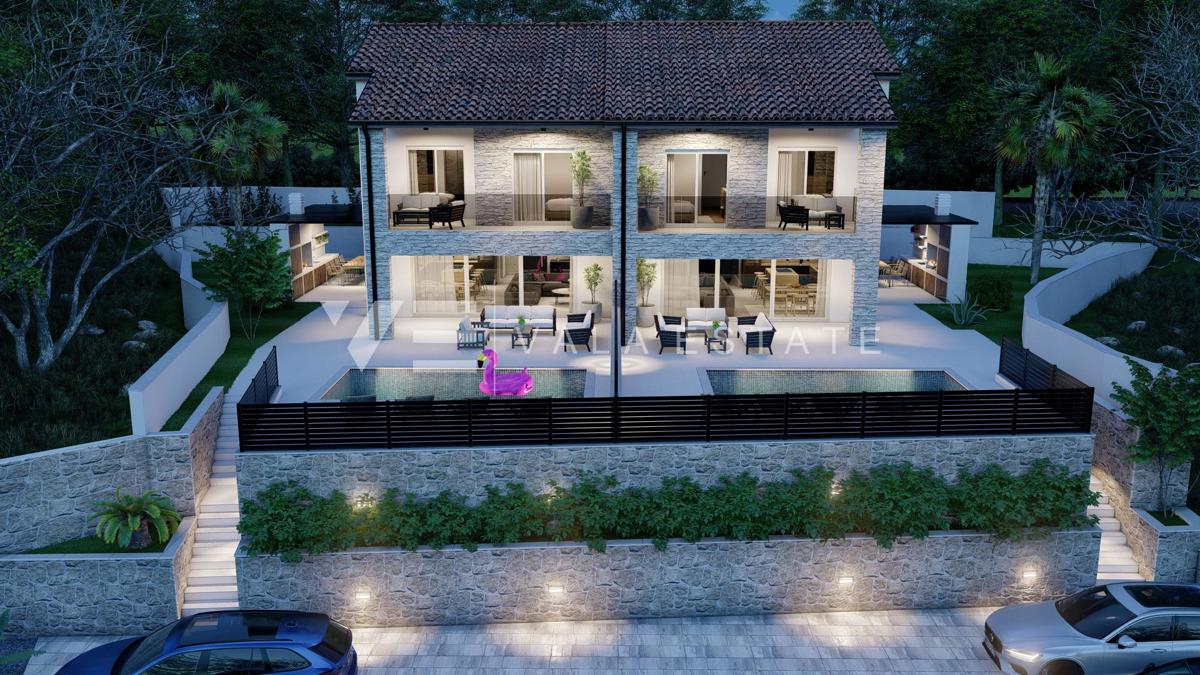 NUOVA VILLA DOPPIA IN POSIZIONE TRANQUILLA CON VISTA MARE