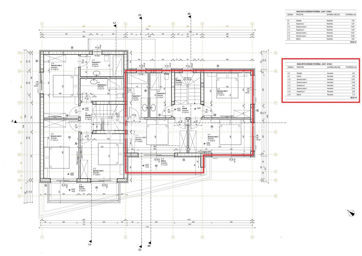 APPARTAMENTO SU DUE PIANI IN UN NUOVO EDIFICIO CON VISTA MARE