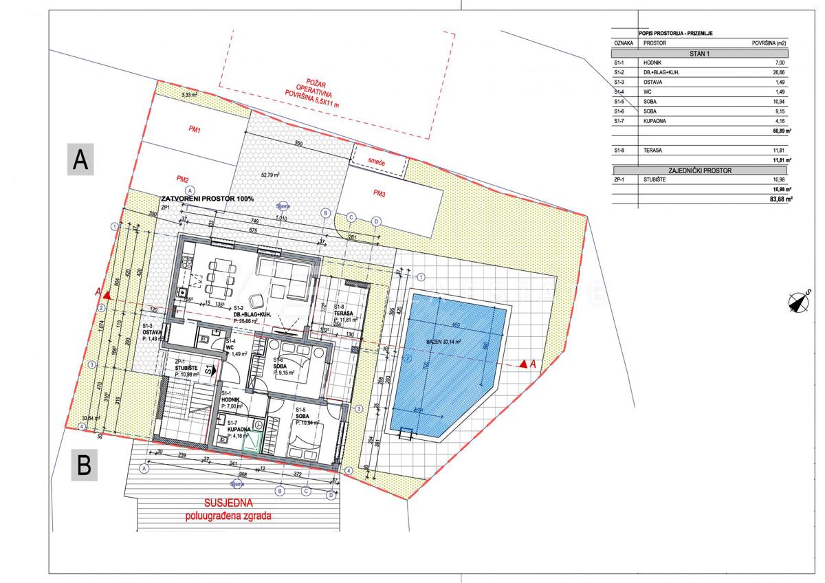 APPARTAMENTO AL PIANO TERRA CON GIARDINO E PISCINA CONDOMINIALE